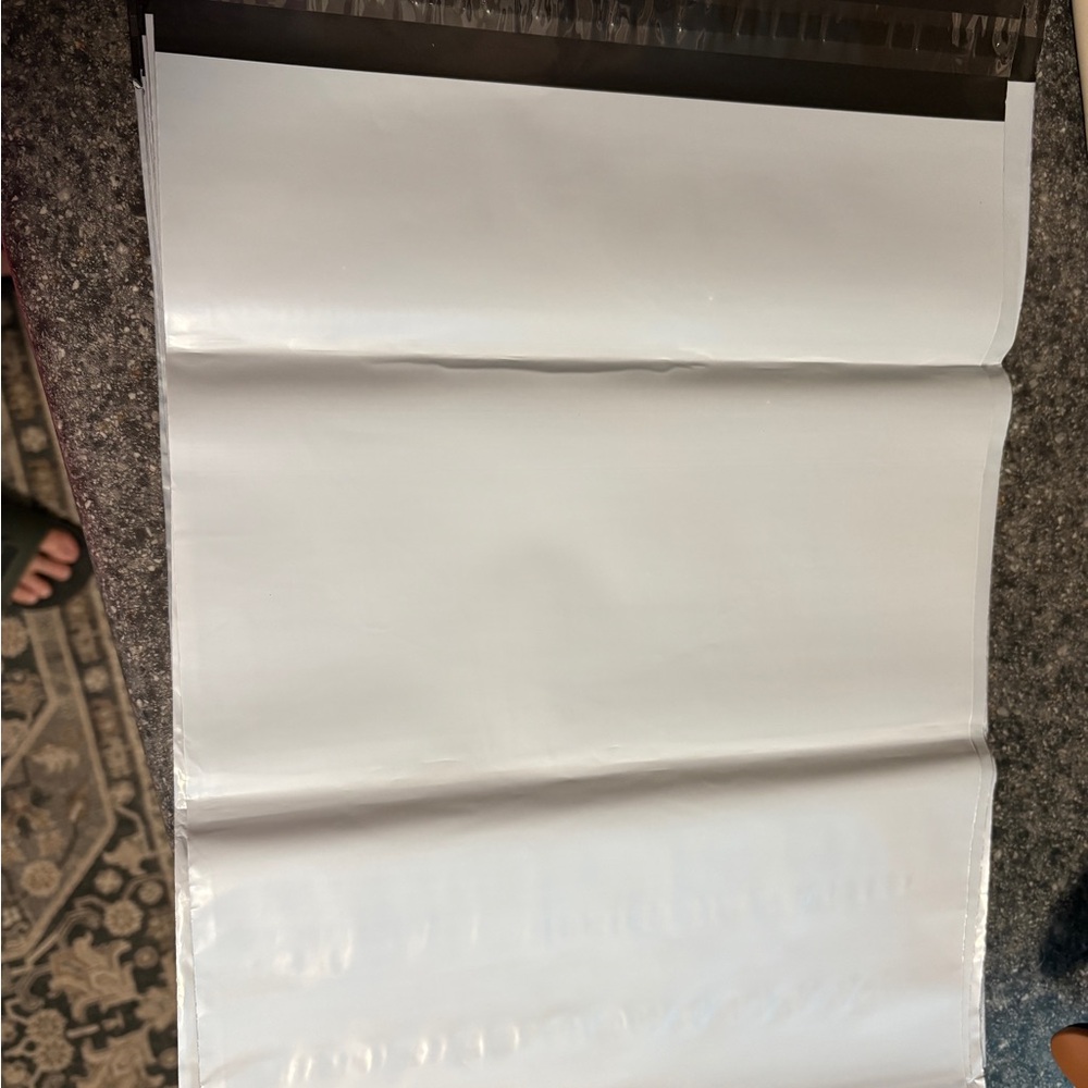 40 - 12 1/2 x 15 in White Poly Mailers